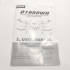 Syma D1650WH User Manual