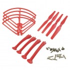 Syma X8HG Protective gear Blades Base stand Red